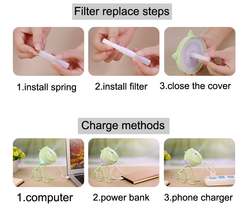 150ML Cat Ultrasonic Humidifier Diffuser