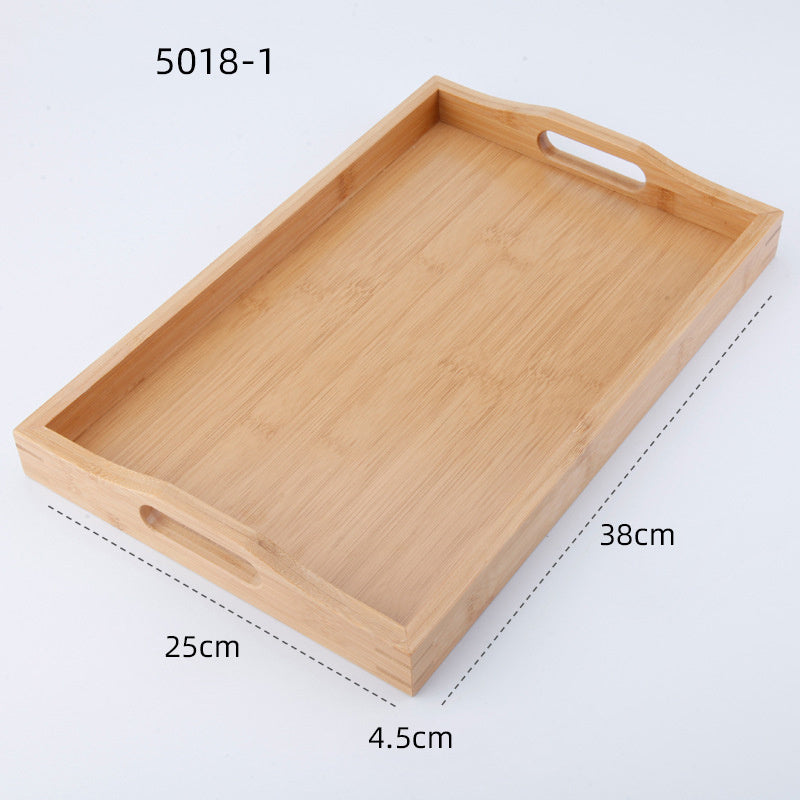 Rectangular Japanese style bamboo tray