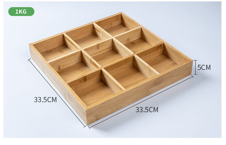 Creative Bamboo Dried Fruit Tray