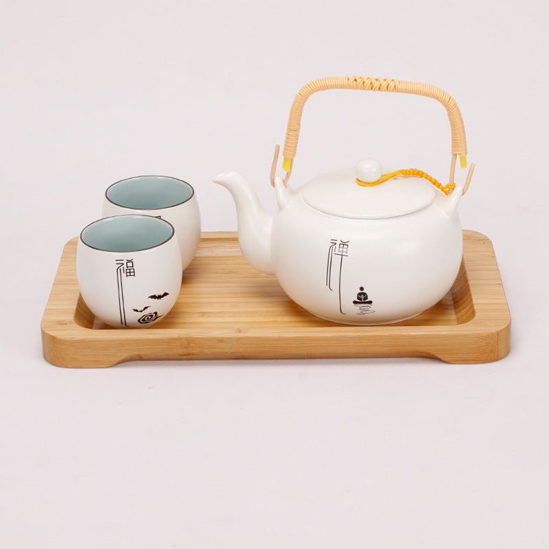 Rectangular Japanese style bamboo tray