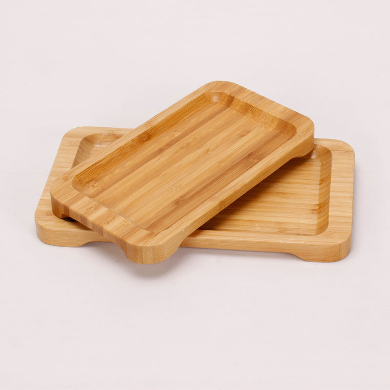 Rectangular Japanese style bamboo tray