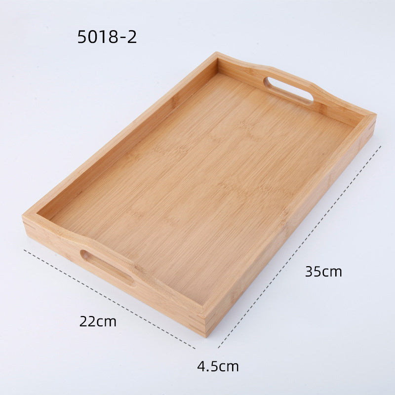 Rectangular Japanese style bamboo tray