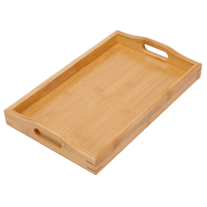 Rectangular Japanese style bamboo tray