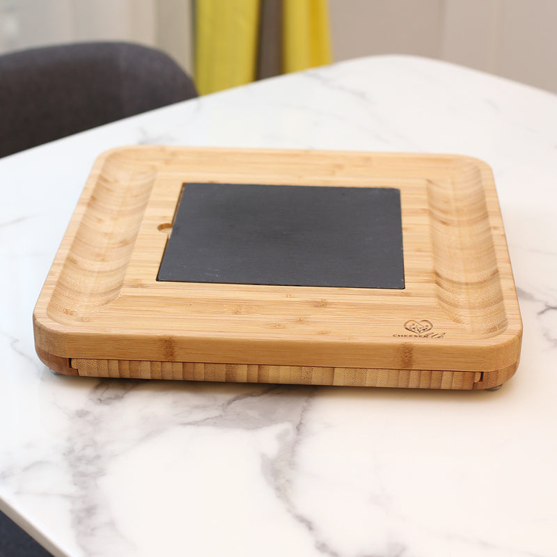 Bamboo Bread Fruit Cheese Plate Set