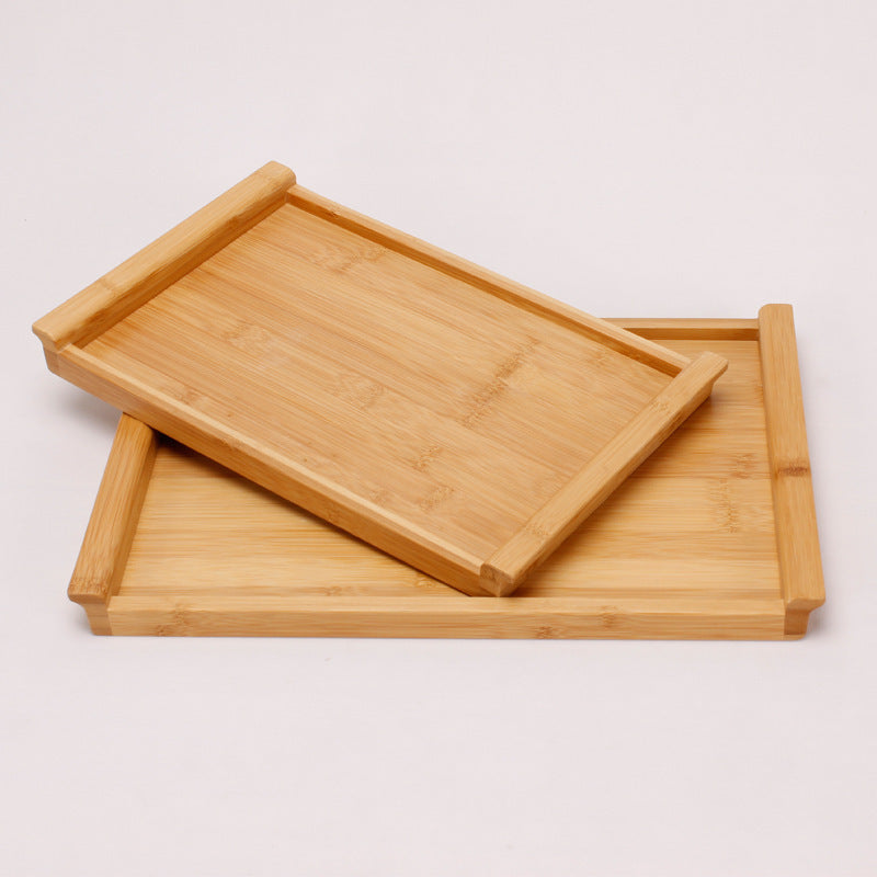 Rectangular Japanese style bamboo tray