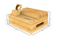 Bamboo Charger Storage Box