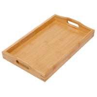 Rectangular Japanese style bamboo tray