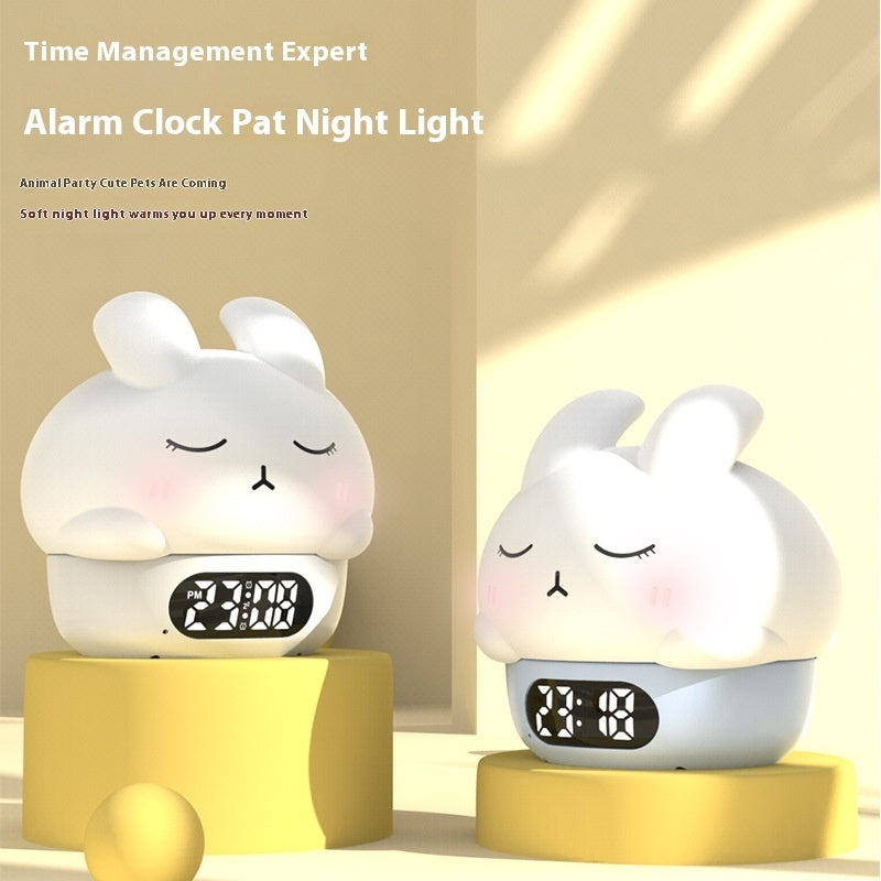 Silicone Racket Light with Alarm Clock