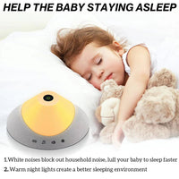 White noise sleep device LED night light