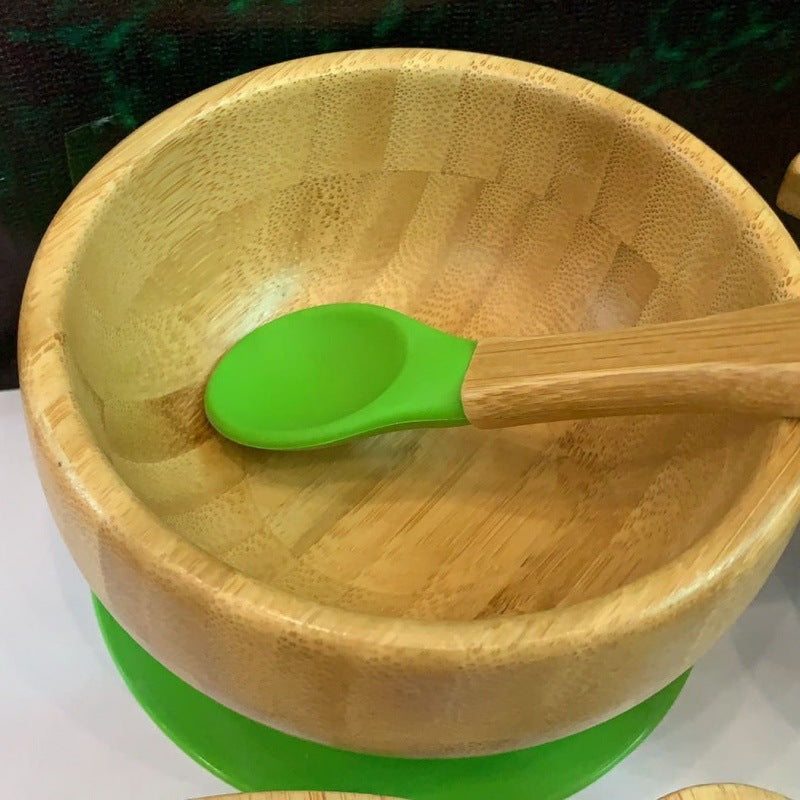 Japanese Children's Bamboo Bowl Set